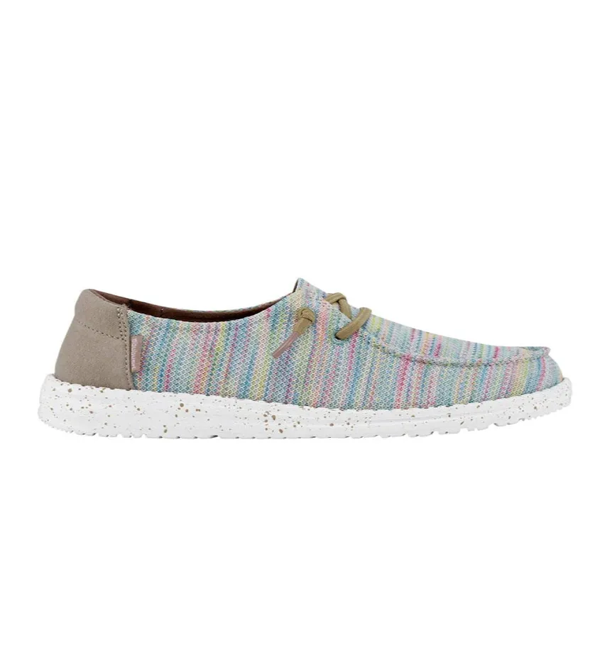 Hey Dude Ladies Wendy Sox Aurora White Slip On Shoes 121920214