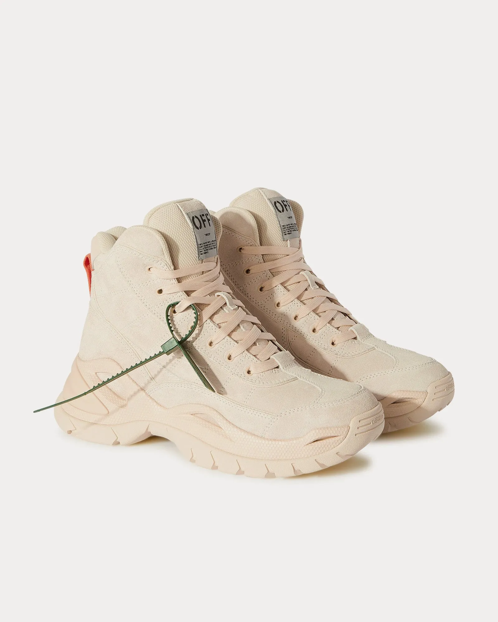 Hiker Beige High Top Sneakers