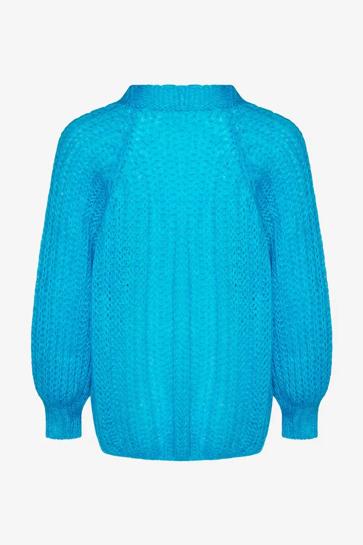 Joseph Cardigan Solid - Pool Blue