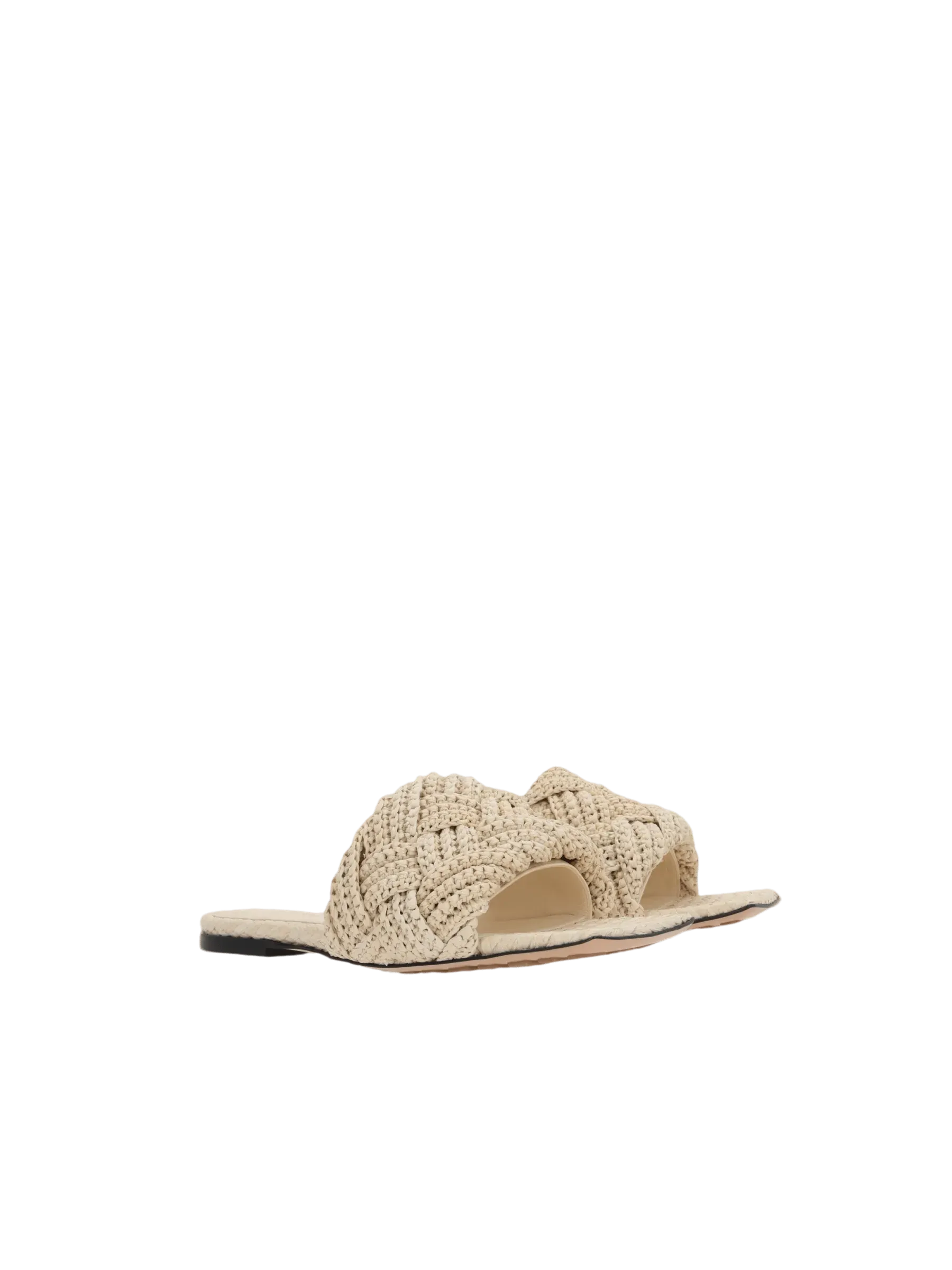 Lido Raffia Slide Sandals