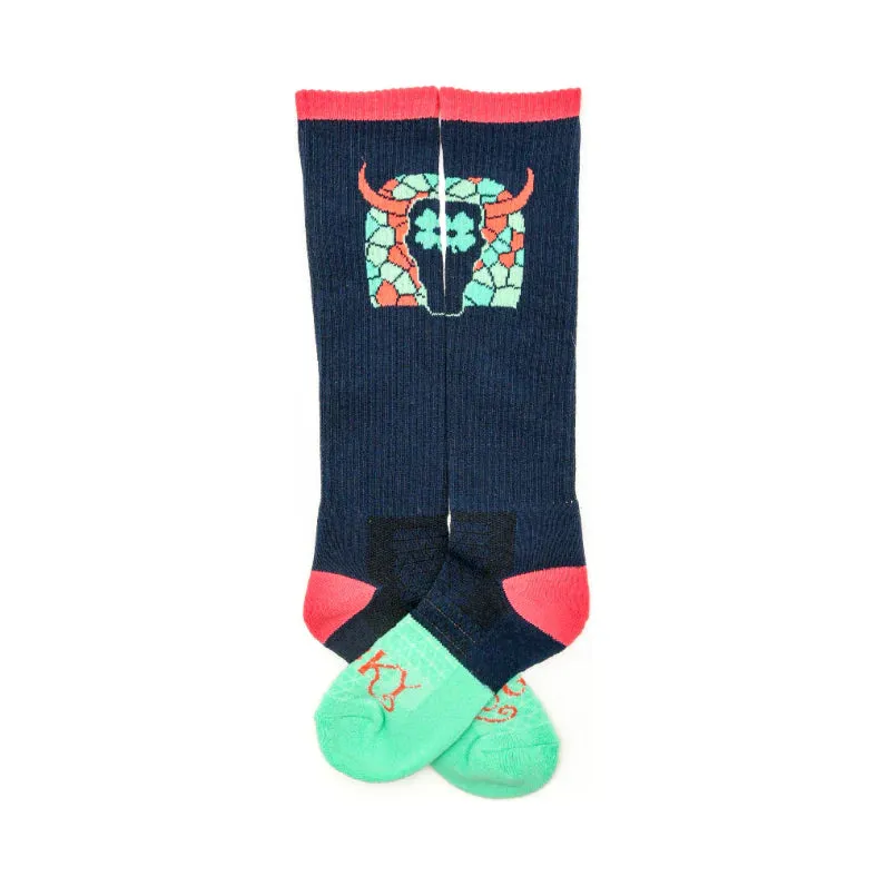 Lucky Clover Steer Head Performance Boot Socks