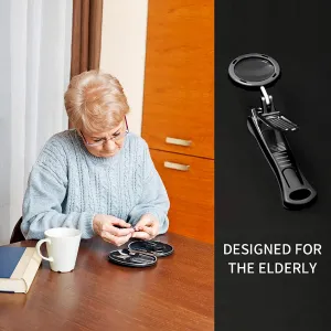 Magnifying glass nail clipper for elderly & children