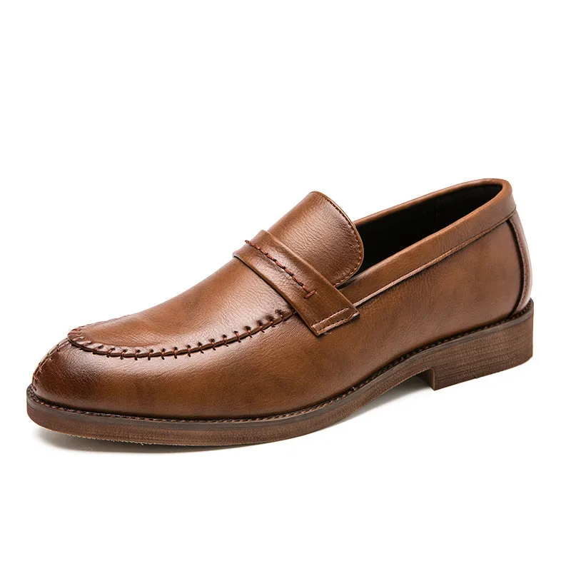 Mens Loafers  Genuine Leather  Slip-On  Penny Strap  Classic Fit  Dress Casual