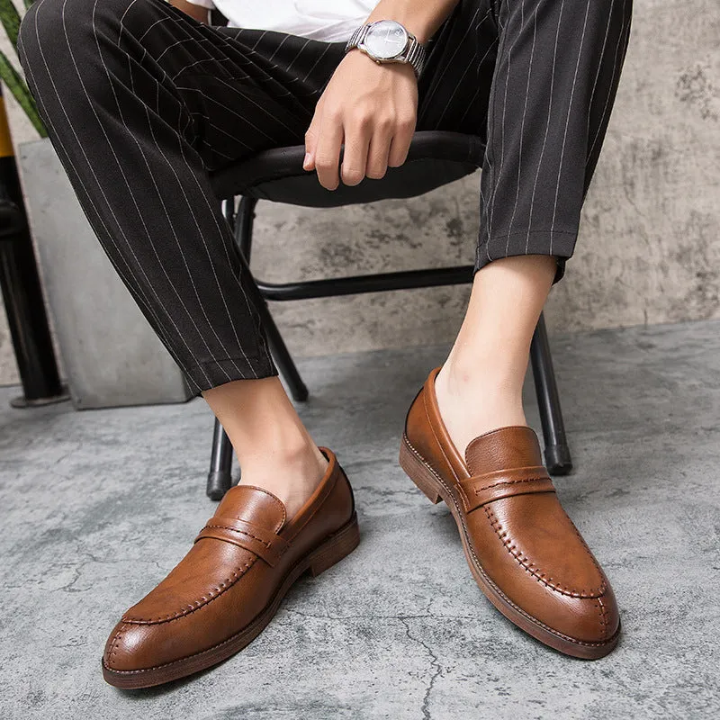 Mens Loafers  Genuine Leather  Slip-On  Penny Strap  Classic Fit  Dress Casual