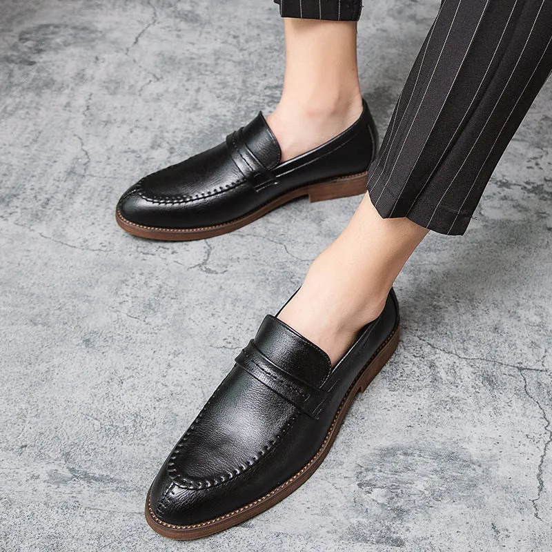 Mens Loafers  Genuine Leather  Slip-On  Penny Strap  Classic Fit  Dress Casual