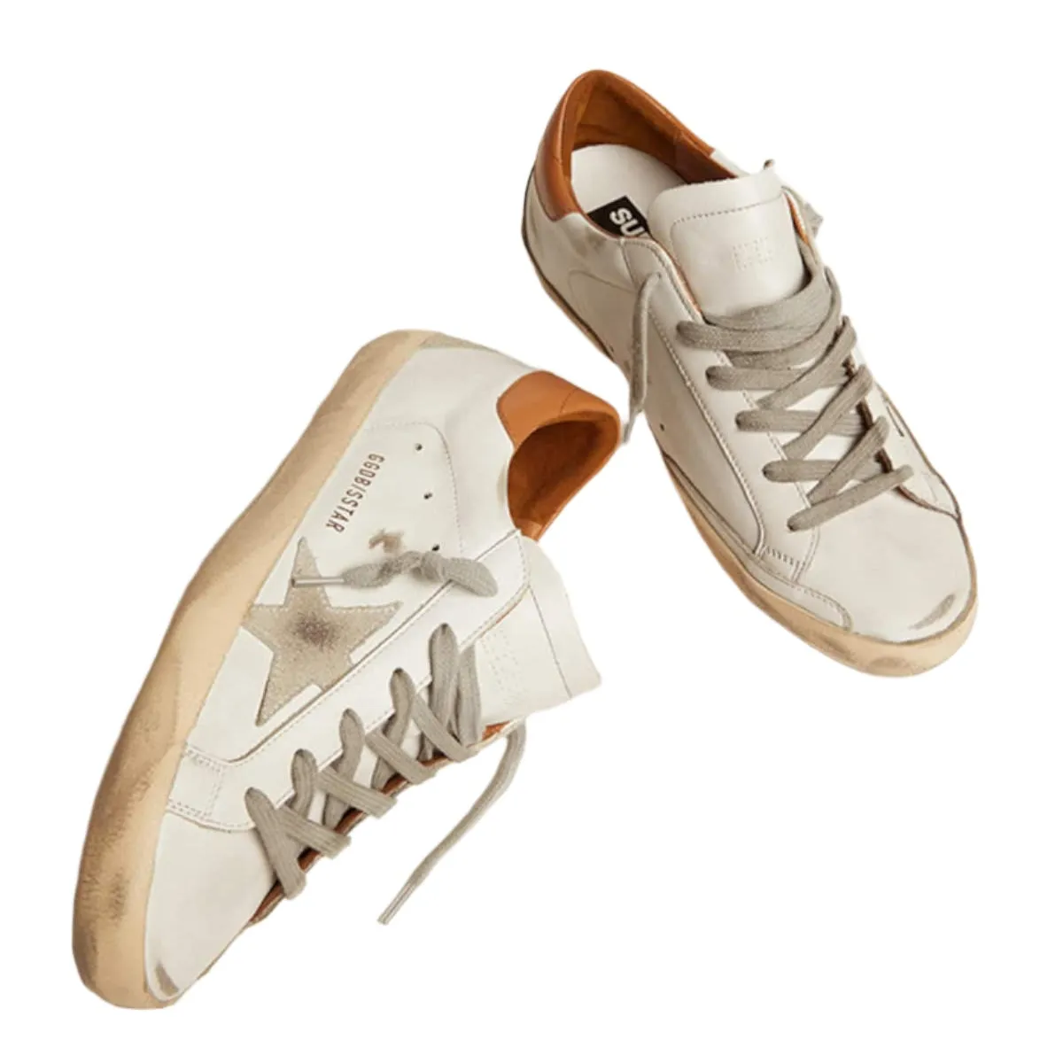Men’s Super-Star sneakers with suede star and brown heel tab