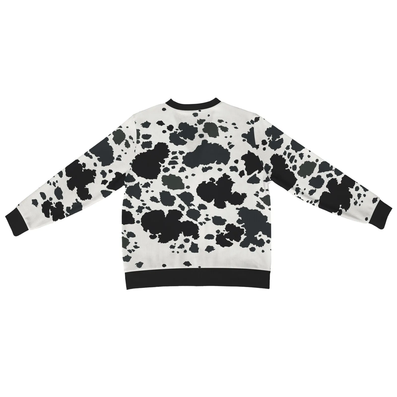 Moo-licious Cow Print Button-Up Cardigan  Trendy Urban Fashion