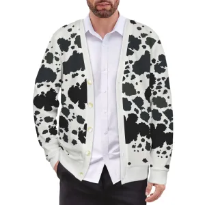 Moo-licious Cow Print Button-Up Cardigan  Trendy Urban Fashion