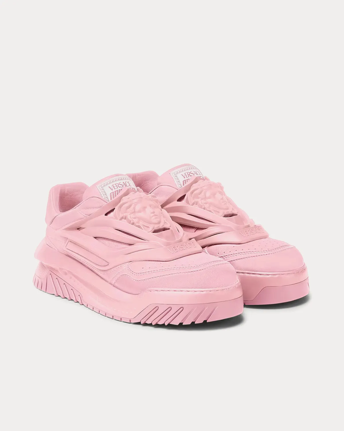 Odissea Leather Light Pink Low Top Sneakers