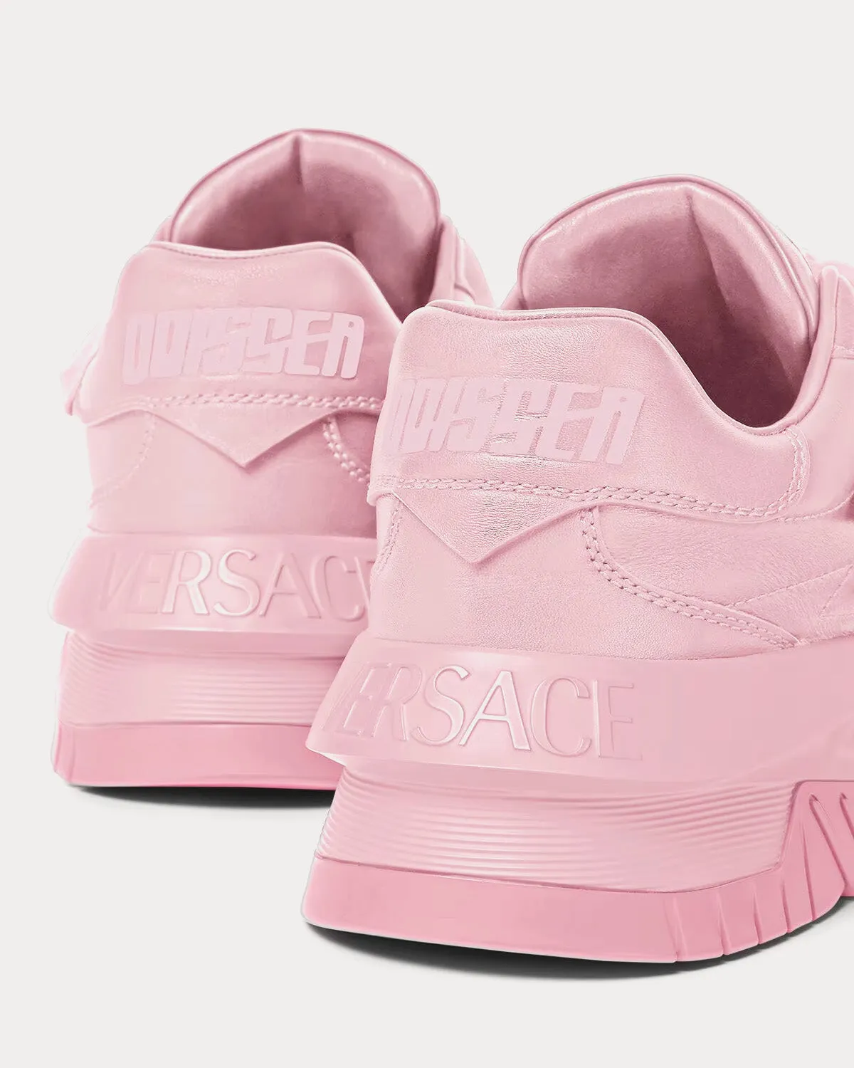 Odissea Leather Light Pink Low Top Sneakers