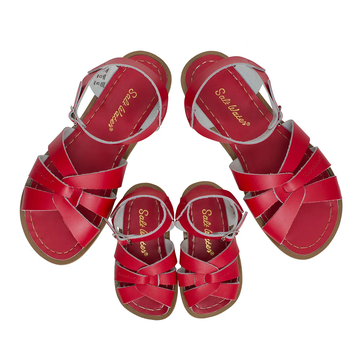 Original Sandals in Red by Salt-Water - Last One In Stock - SS 4 / EUR 20-21