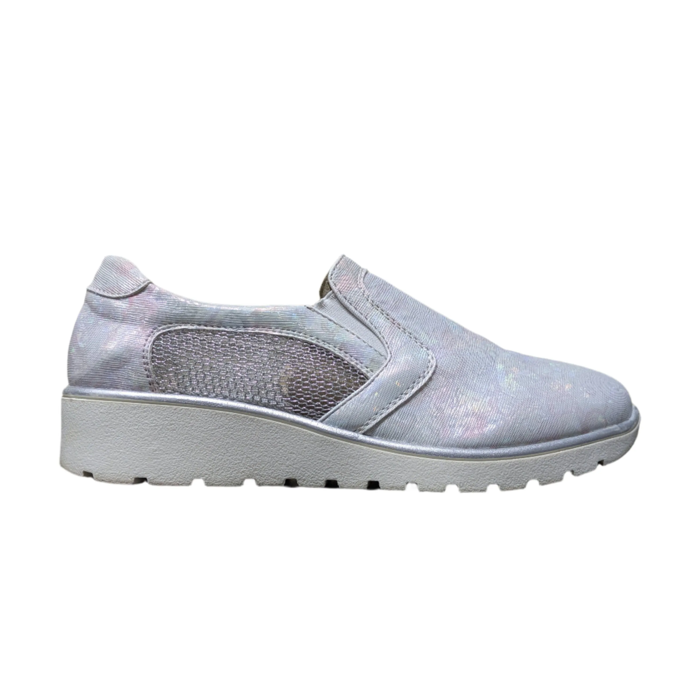Oxypas Selina Silver Nursing Shoes with Anti-Slip Technology Size UK 5 / EU 38 / US 7