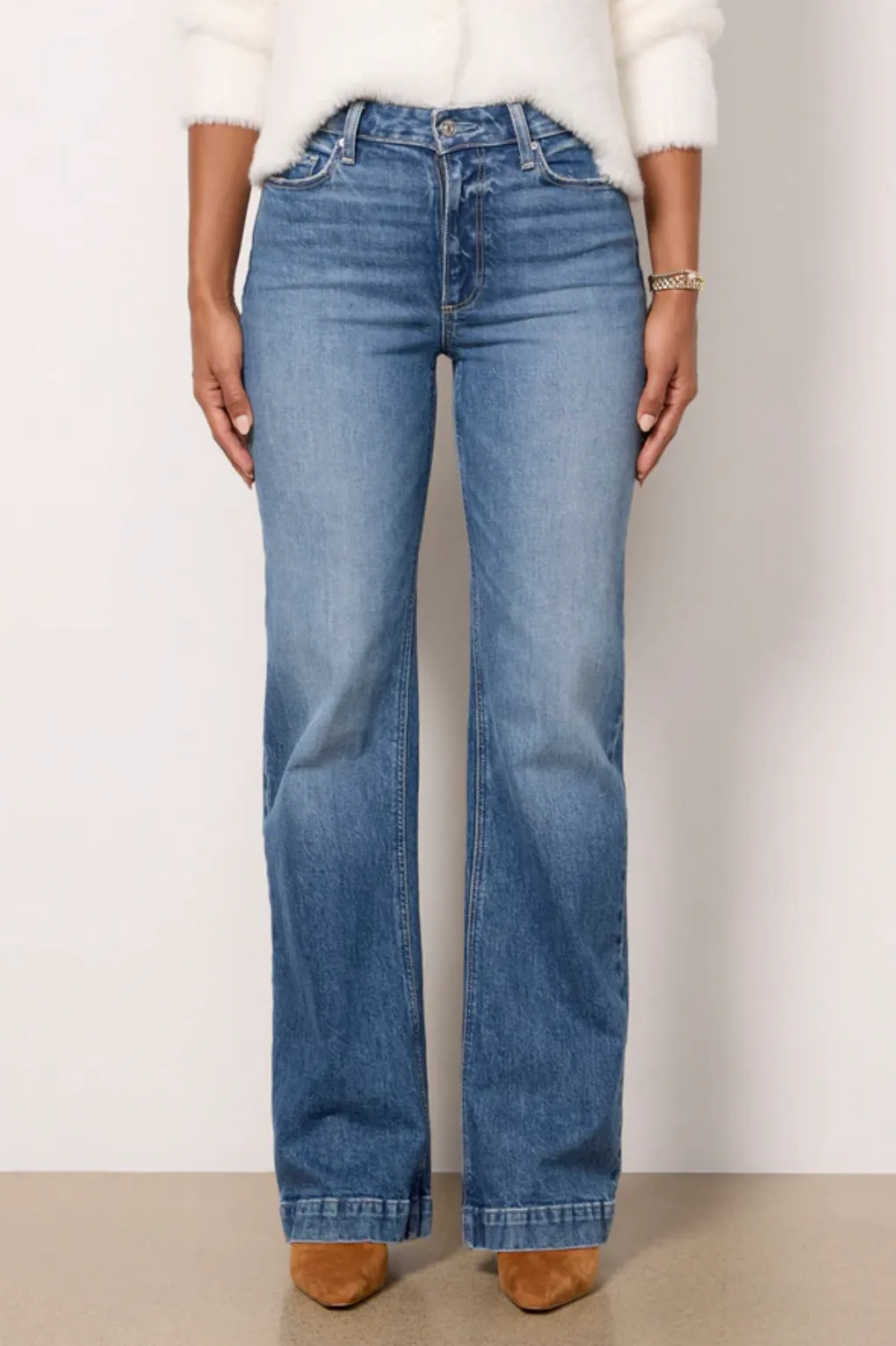 Paige Leenah 32" Wide Leg Jean in Wings