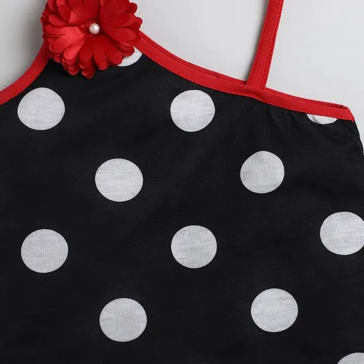 Polka Printed Single Strap Set