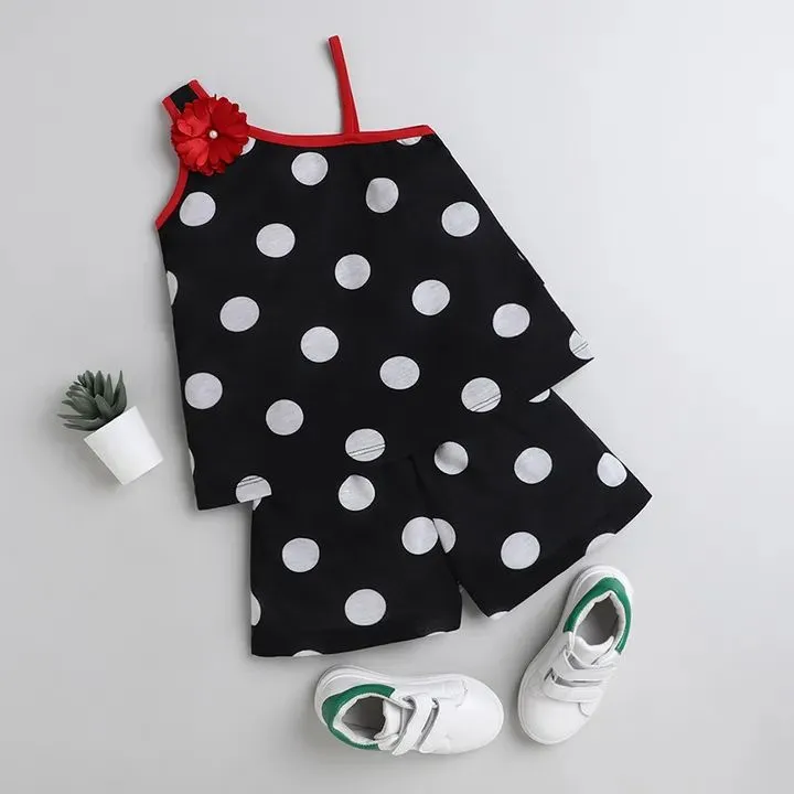 Polka Printed Single Strap Set