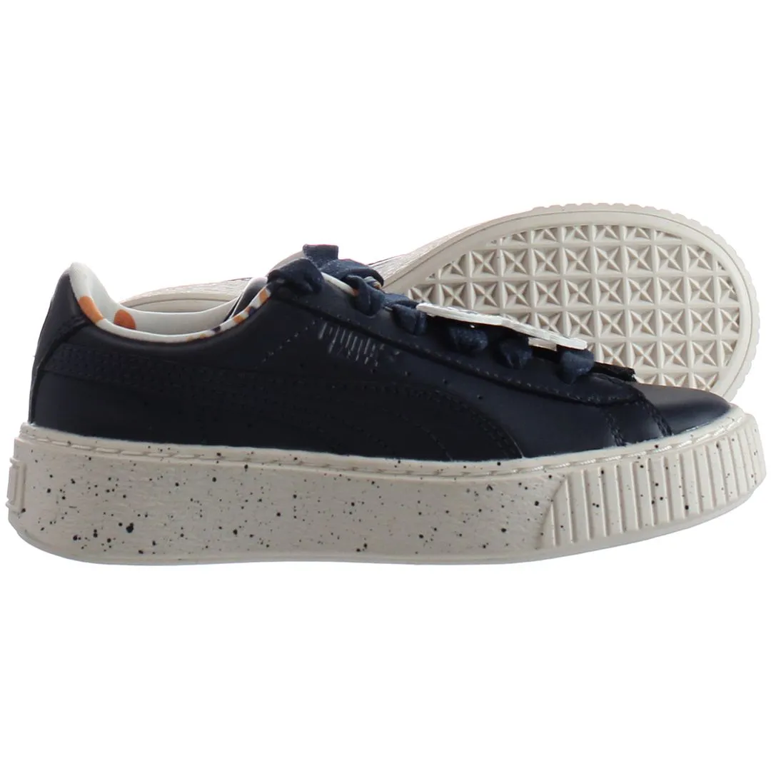 Puma x TC Platform Speckle Kids Black Trainers