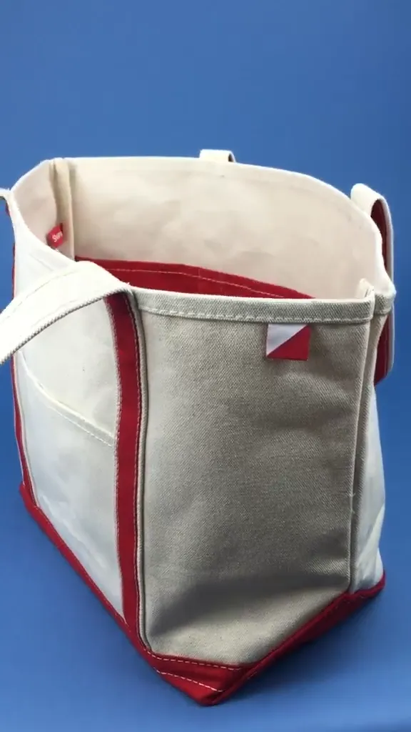 Red Classic Canvas Medium Tote Bag