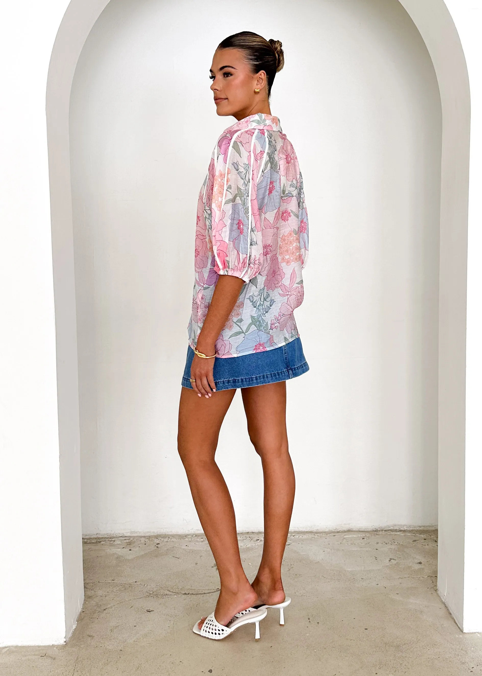 Remy Shirt - Pink Floral