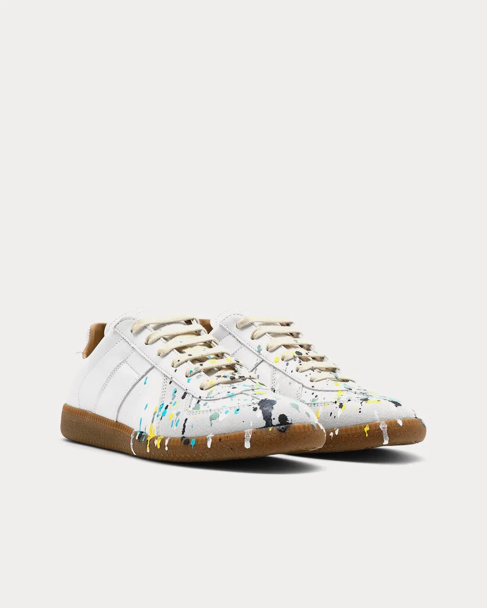 Replica Paint Drop Light Grey Low Top Sneakers