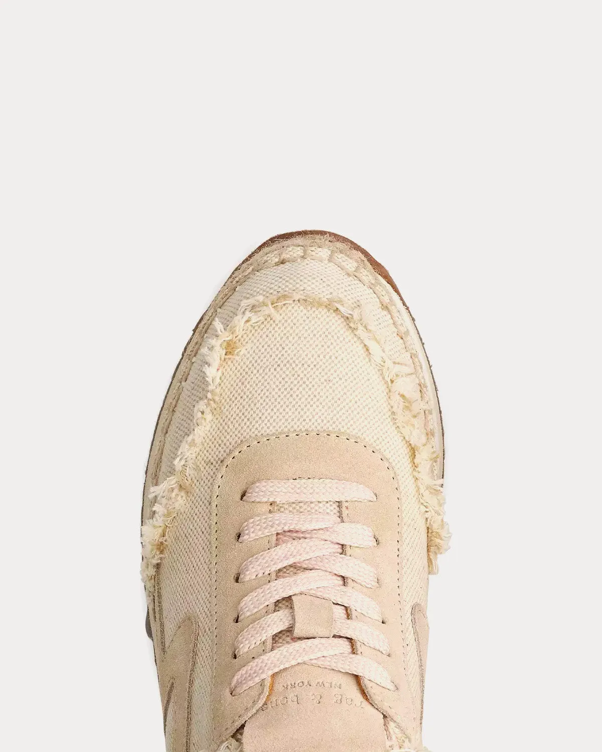 Retro Runner Espadrille Cotton & Linen Light Natural Low Top Sneakers