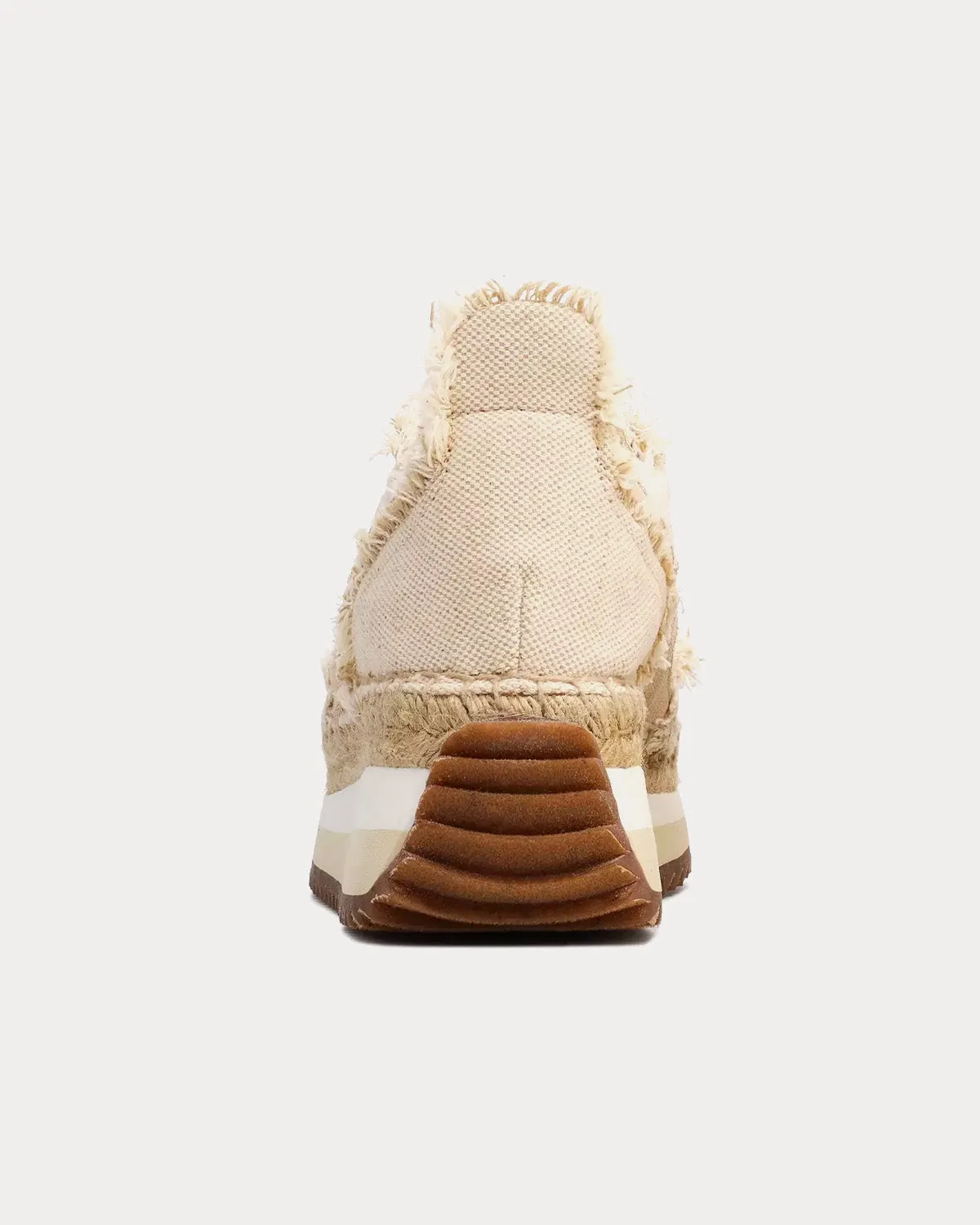 Retro Runner Espadrille Cotton & Linen Light Natural Low Top Sneakers