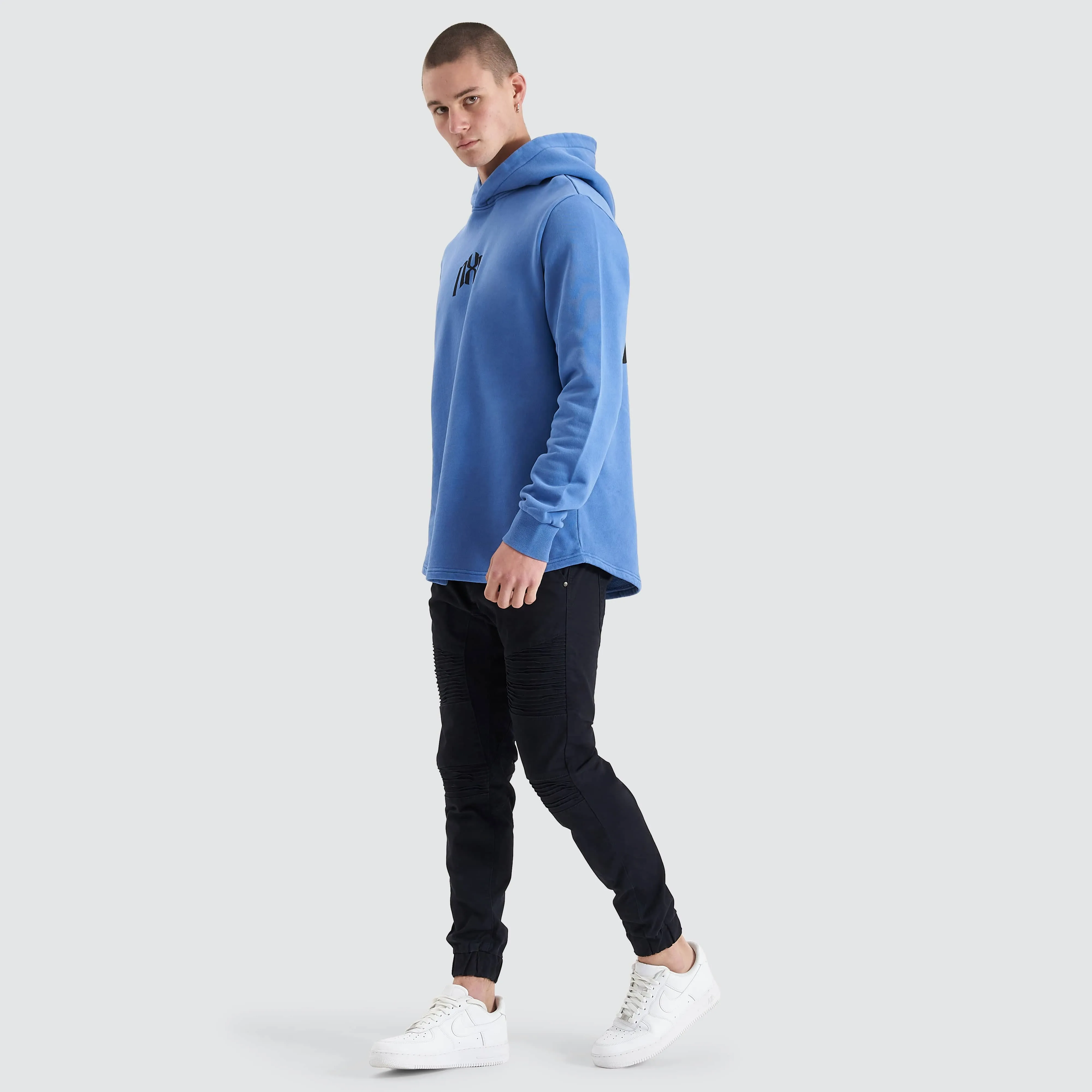 Rubble Dual Curved Hoodie Pigment Dutch Blue