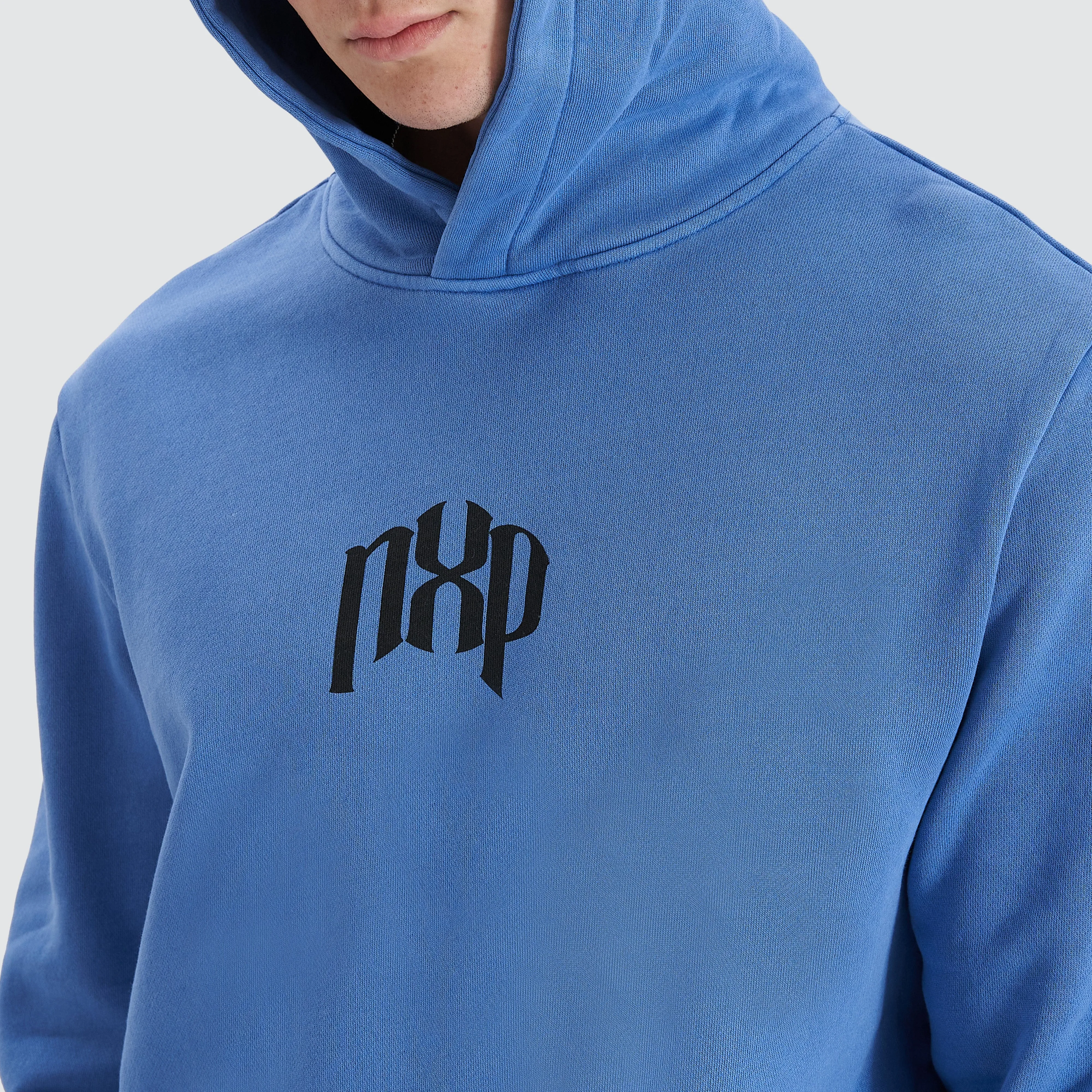 Rubble Dual Curved Hoodie Pigment Dutch Blue