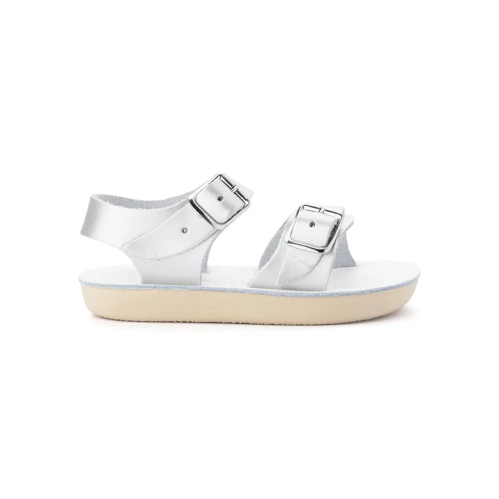 Salt Water Sandals Sun San Sea Wee Silver