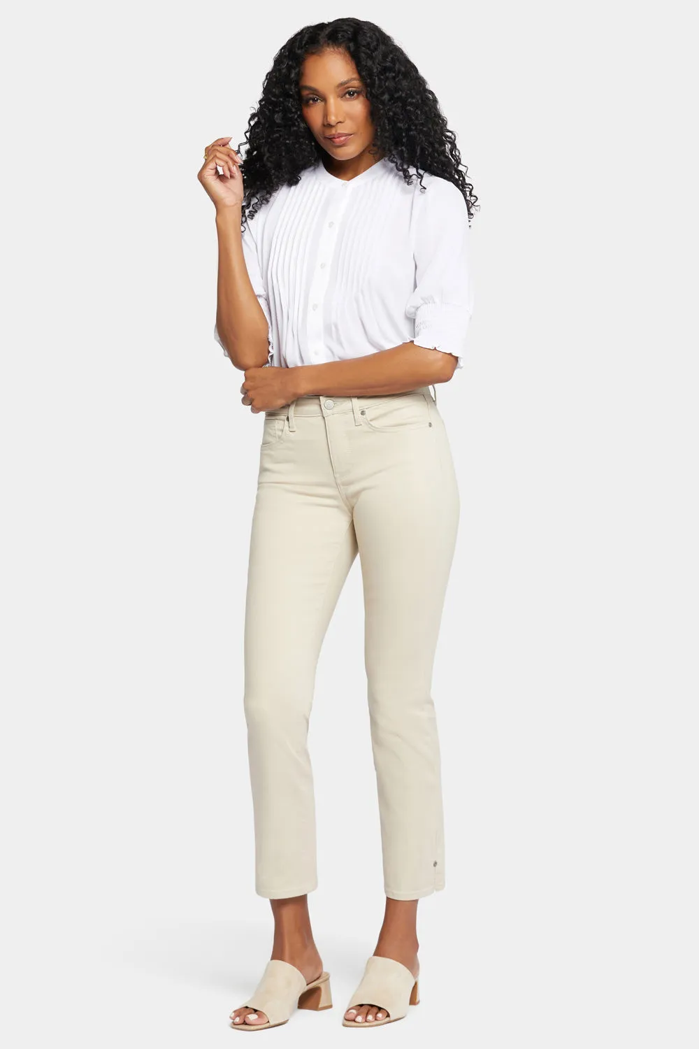 Sheri Slim Ankle Jeans - Feather