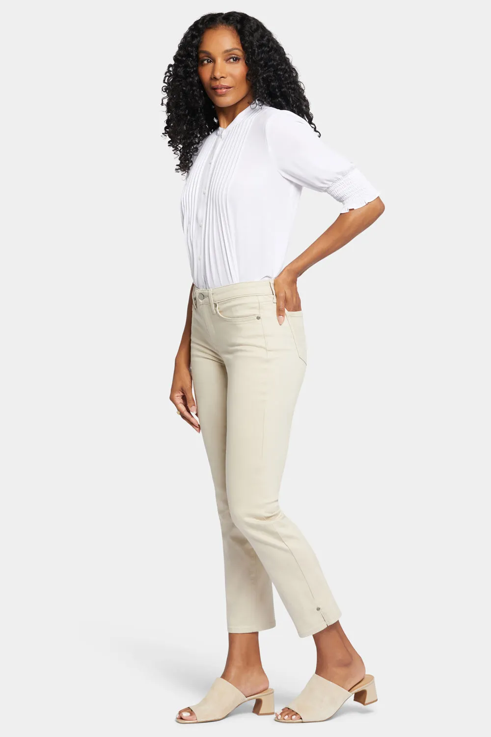 Sheri Slim Ankle Jeans - Feather