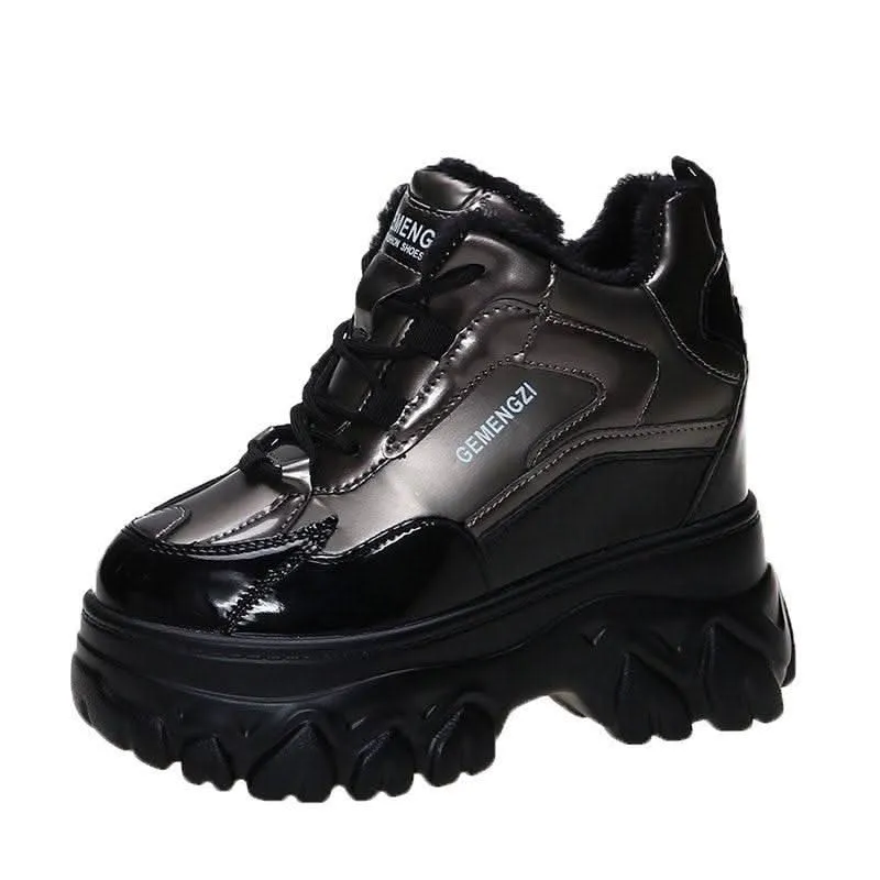 Silver Sneakers for Women - Stylish Wedges