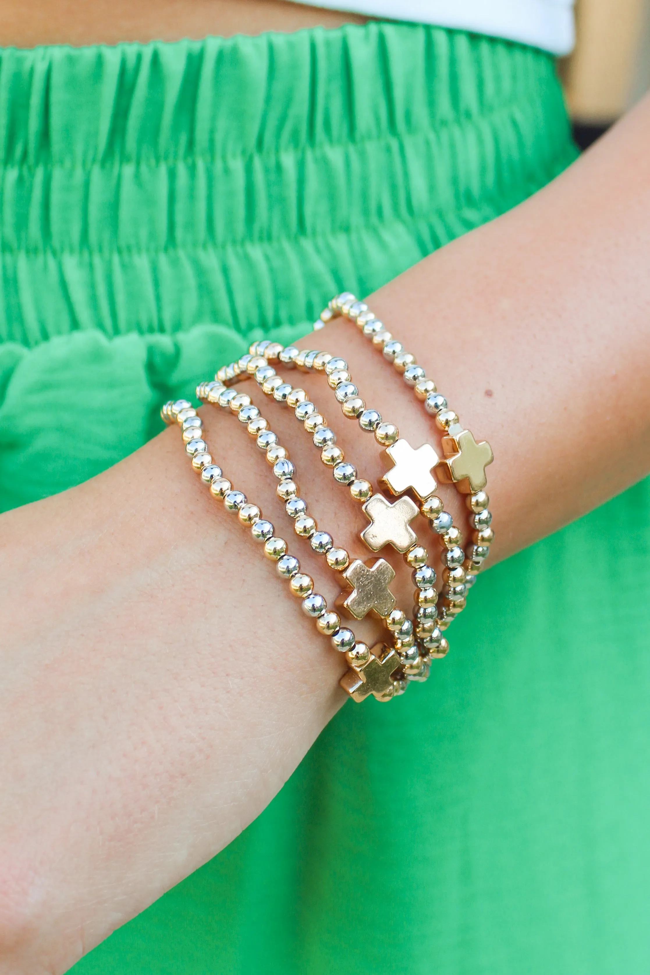Simple Solution Cross Bracelet Set