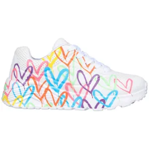 Skechers x JGoldcrown: Uno Lite - Spread the Love WHITE 314064wmn