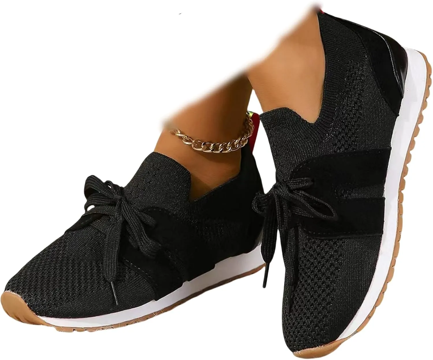 Slip On Sneakers Women Arch Support Athletic Walking Running Shoes Casual Mesh-Comfortable Tennis Workout Sneakers