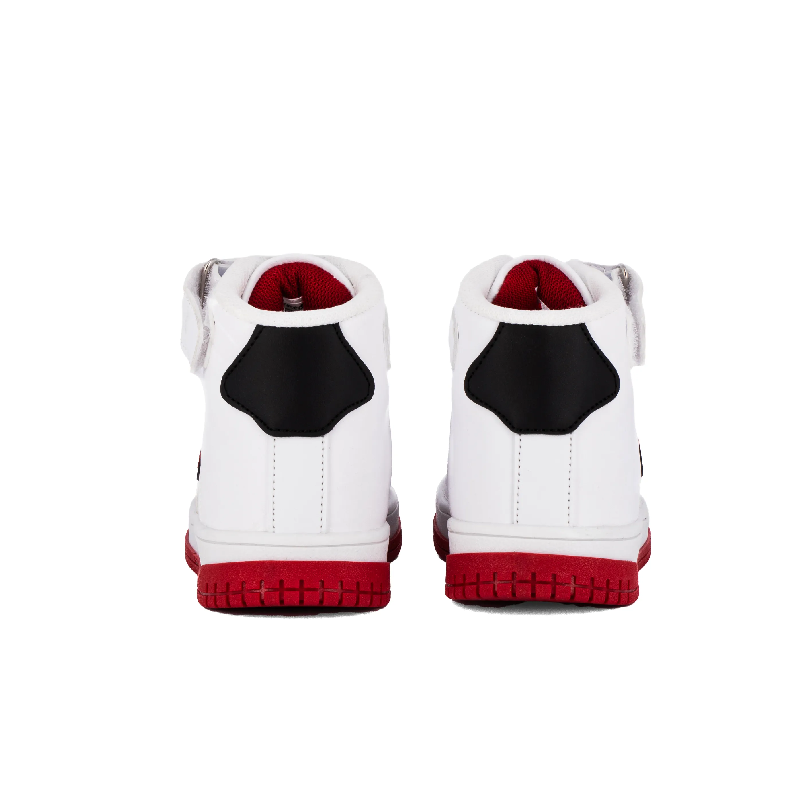 Sneakers con collo alto e logo a contrasto
