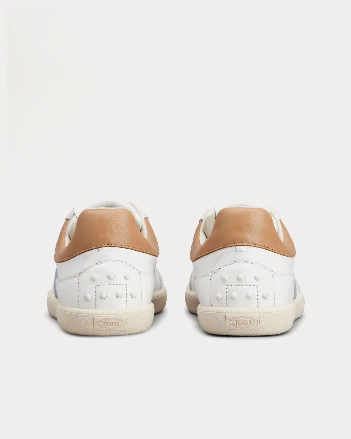 Tabs Suede White / Light Blue / Beige Low Top Sneakers