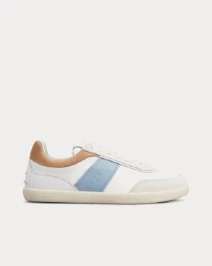 Tabs Suede White / Light Blue / Beige Low Top Sneakers