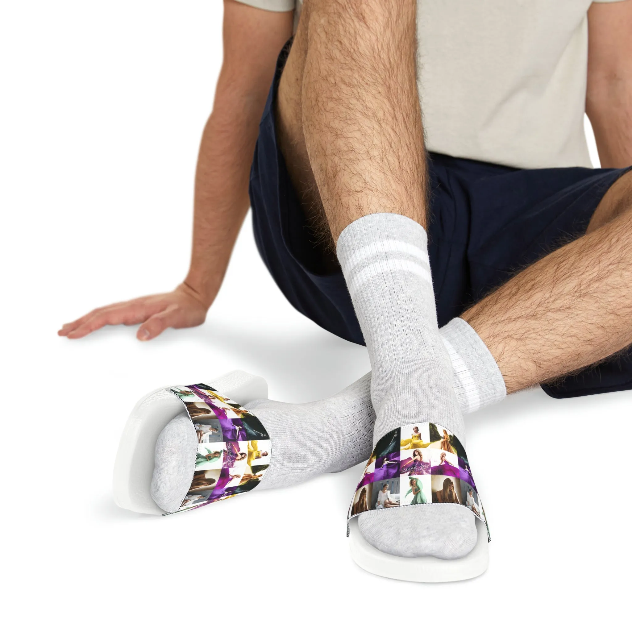 Taylor Swift Speak Now Mosaic Men's Slide Sandals