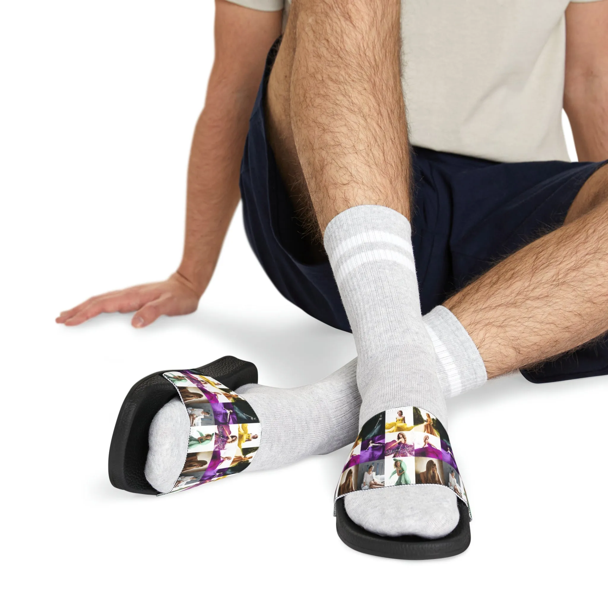 Taylor Swift Speak Now Mosaic Men's Slide Sandals