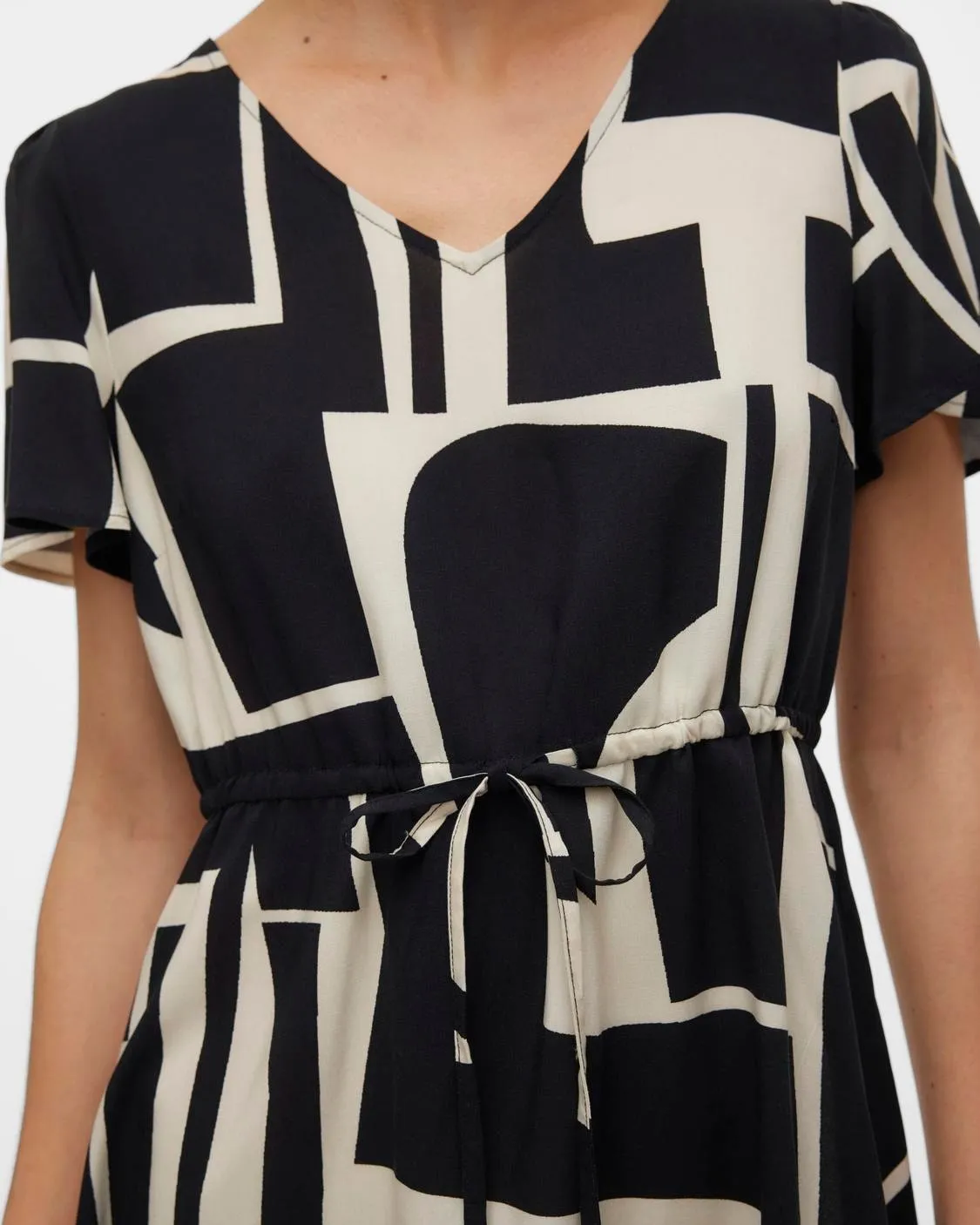 The Easy Joy V-Neck Short Dress: 2 COLORS