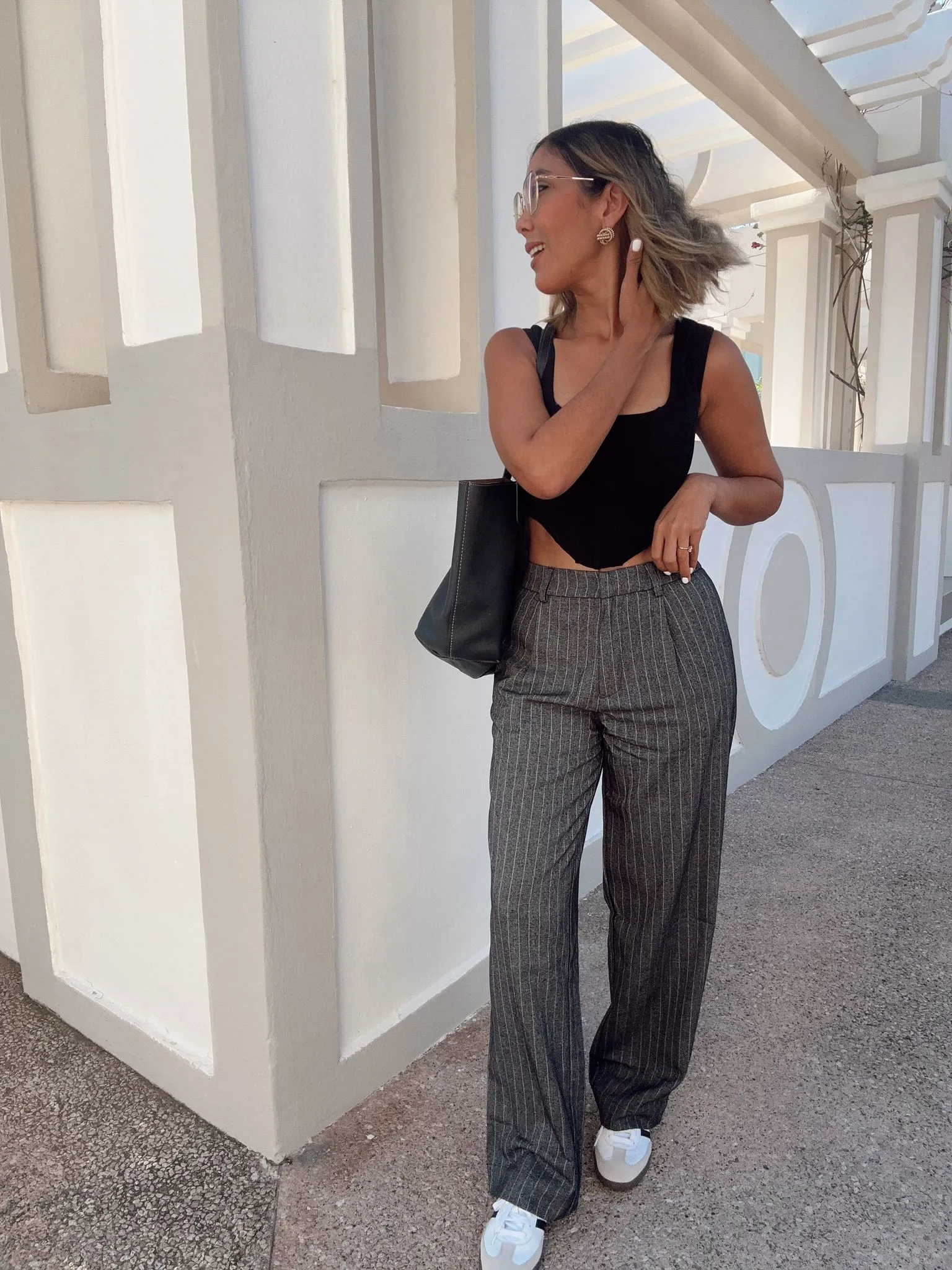 The Loose Fit Pinstripe Pants