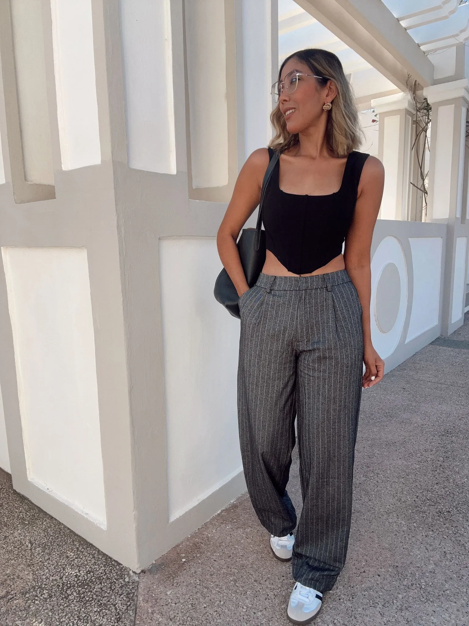 The Loose Fit Pinstripe Pants