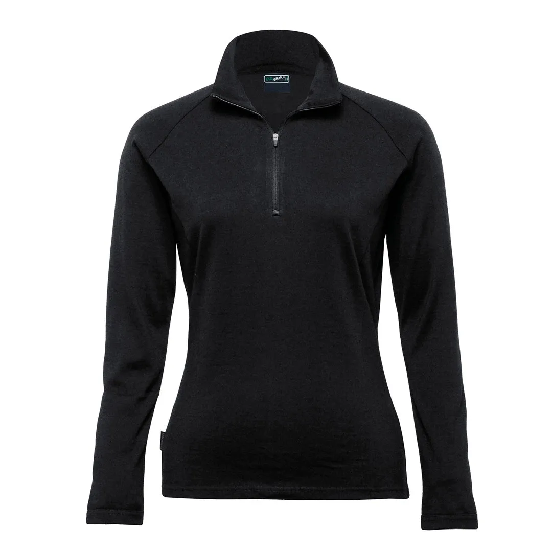 The Merino Zip Pullover | Ladies
