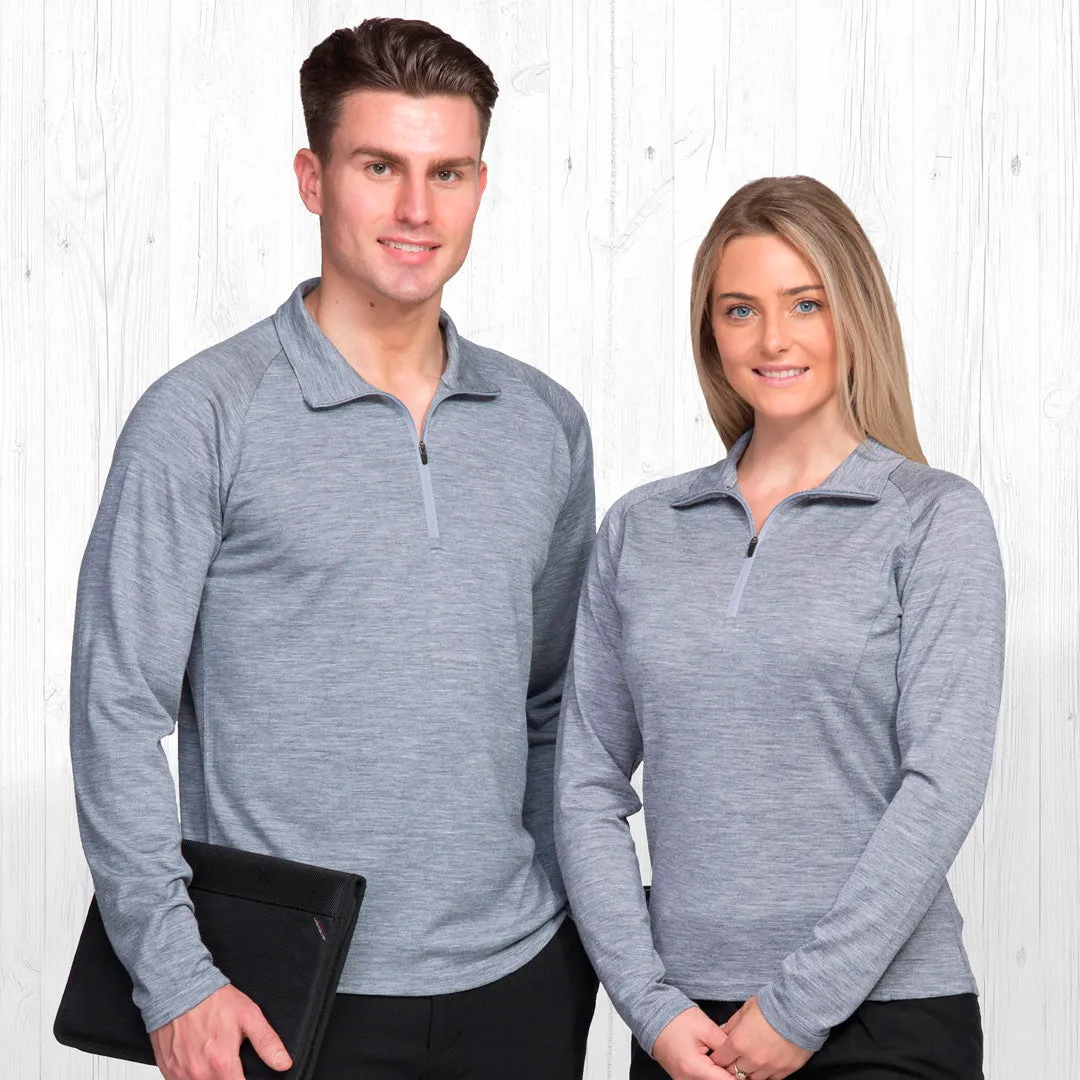 The Merino Zip Pullover | Ladies