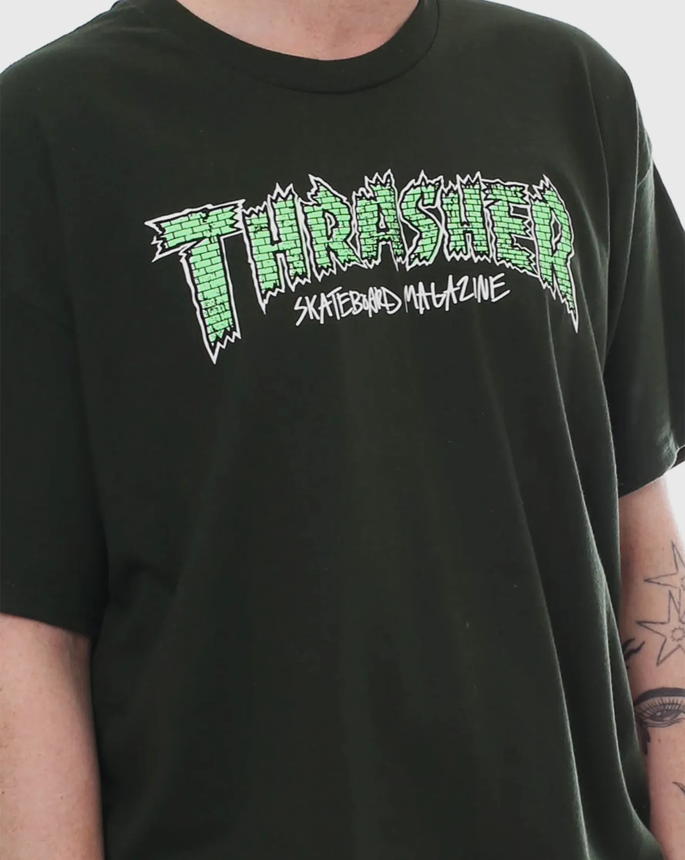 Thrasher Brick Shirt - Green - Sale