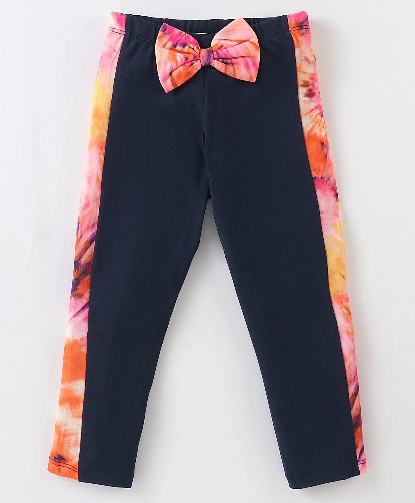 Tie and Dye Color Block Top Leggings Set