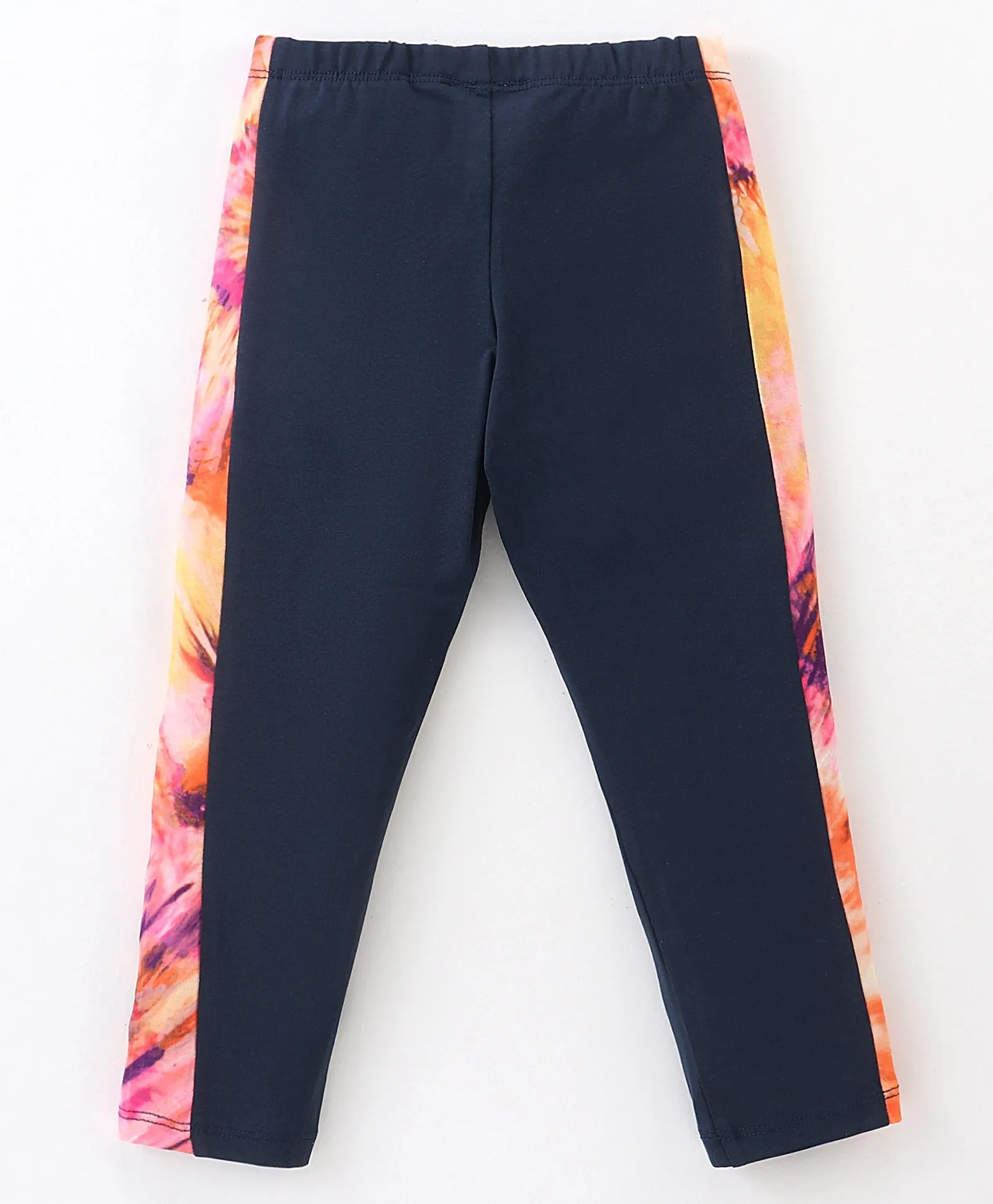 Tie and Dye Color Block Top Leggings Set