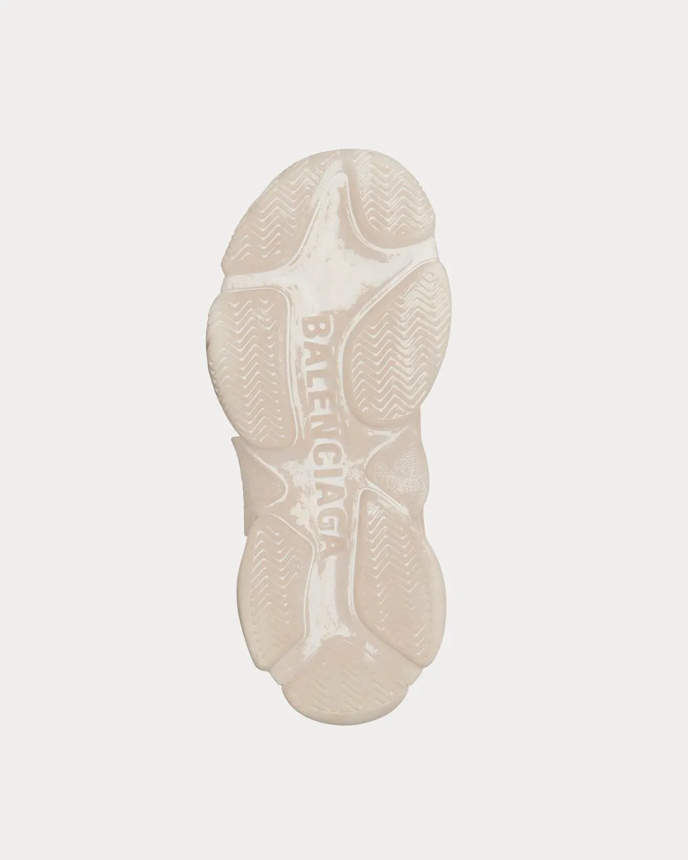 Triple S Faded Light Beige Low Top Sneakers