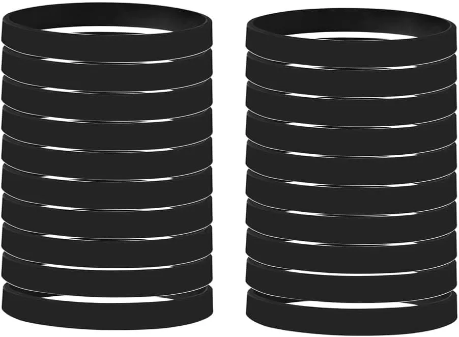 Ultra Thin Hebrew Silicone Wristbands Where You Go I Will Go Inspirational Jewish Prayer Protect Bracelet Motivational Sports Rubber Elastic Wristbands - Width 8mm (Multi Color)