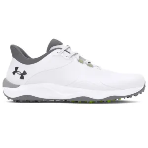 Under Armour Drive Pro SL Golf Shoes - White/Metallic Gun Metal